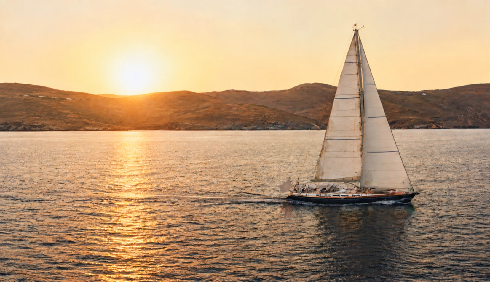Voilier au mouillage, illustration de l’univers yachting